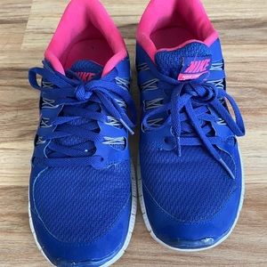 Nike Free Run 5.0 Dark Blue/Purple Sneakers Size 7.5